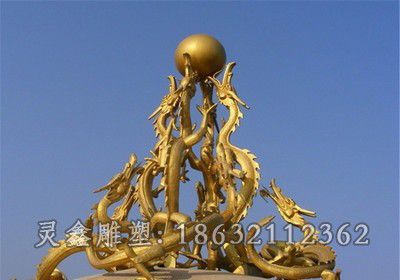 神兽龙不锈钢动物雕