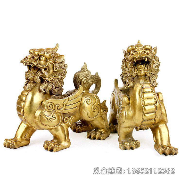 上饶神兽貔貅动物标志铜雕