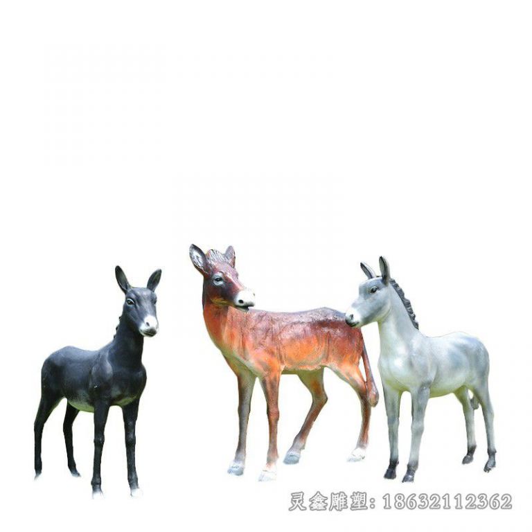宜春彩绘动物马不锈钢雕塑