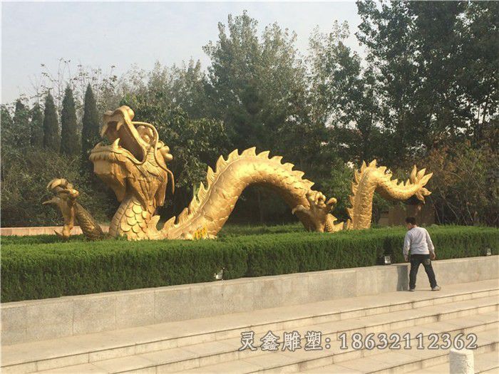 九江金龙公园景观标志铜雕