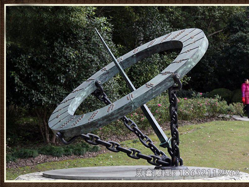 宜春不锈钢日晷标志景观雕塑