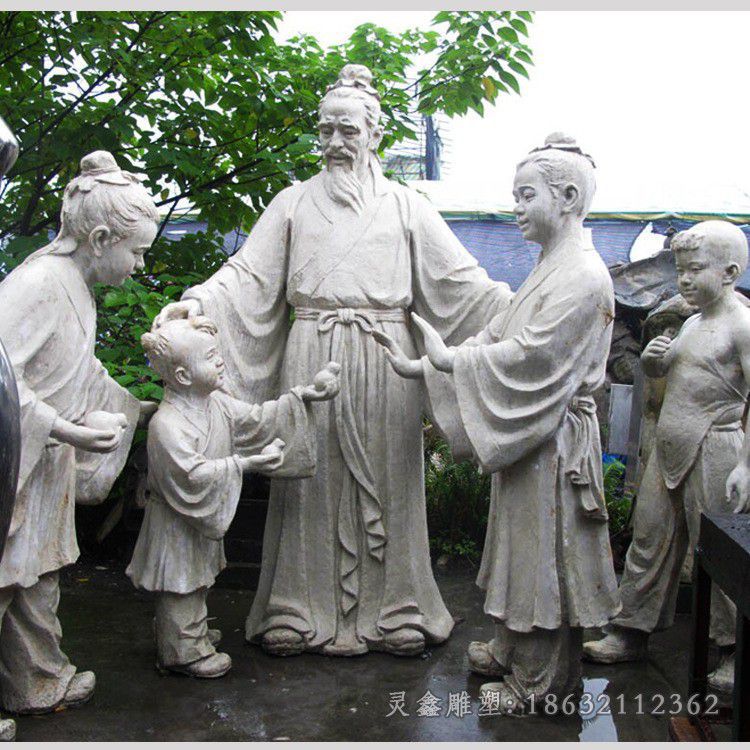 宜春孔融让梨人物景观铜雕