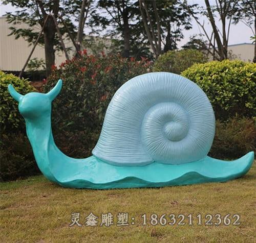 吉安彩绘不锈钢蜗牛动物雕塑