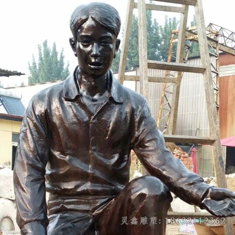 上饶运动人物景观标志铜雕