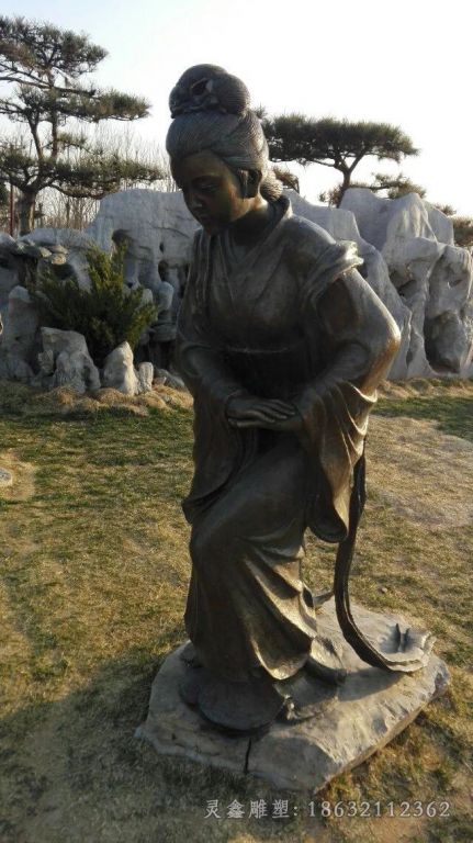 九江娘娘行礼古代名人铜雕