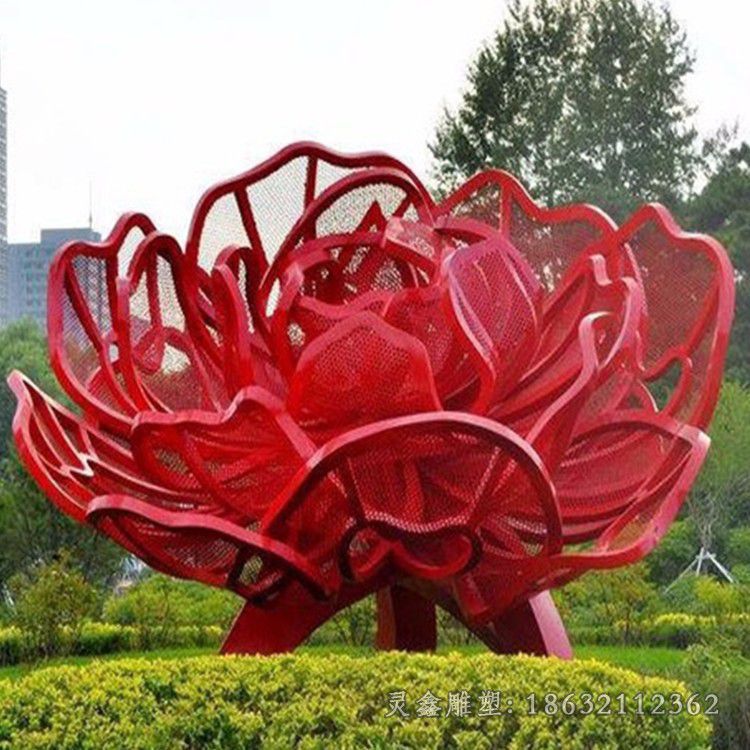 宜春镂空花朵不锈钢雕塑