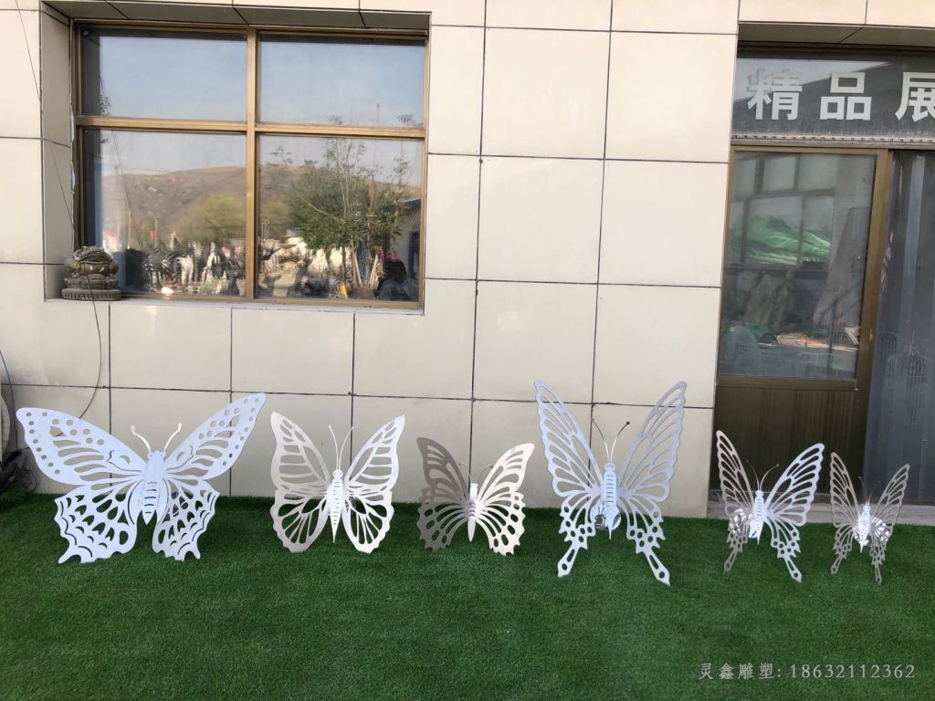 赣州镂空蝴蝶不锈钢抽象雕塑