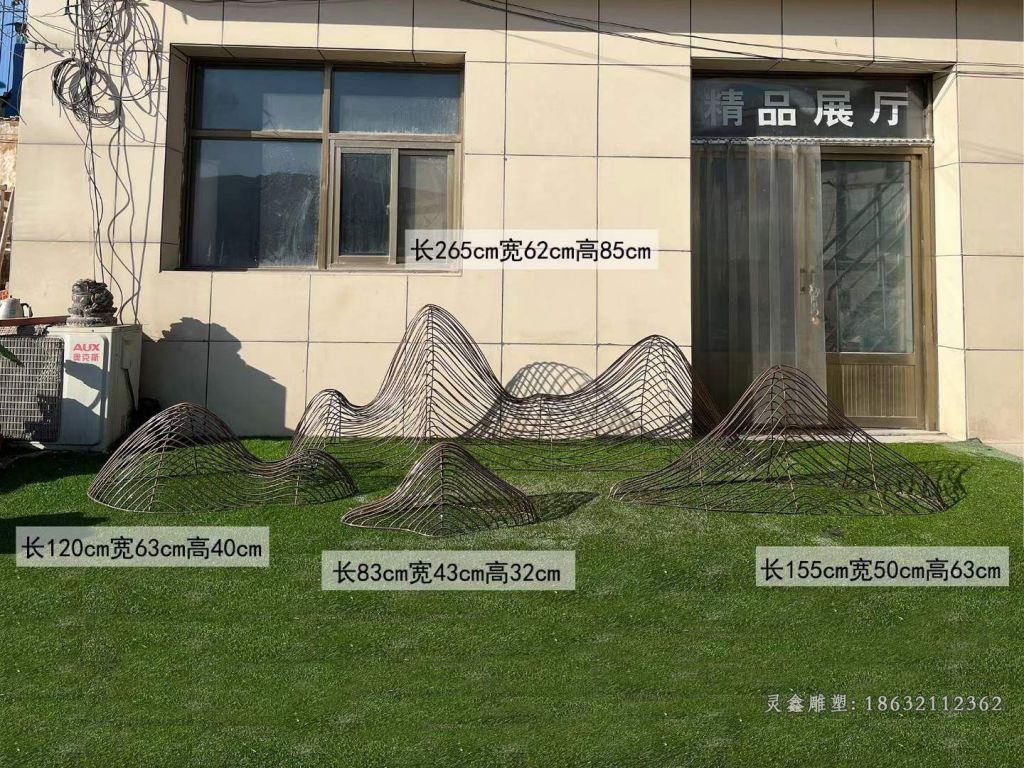 赣州假山不锈钢景观雕塑