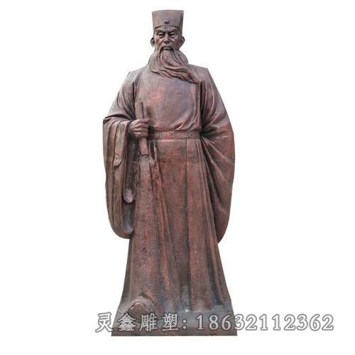 包拯户外人物铜雕