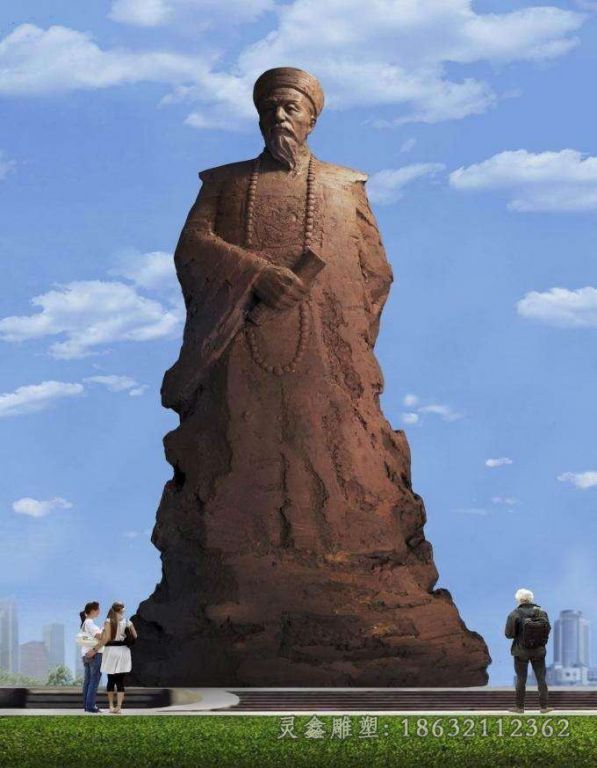 曾国藩城市人物铜雕