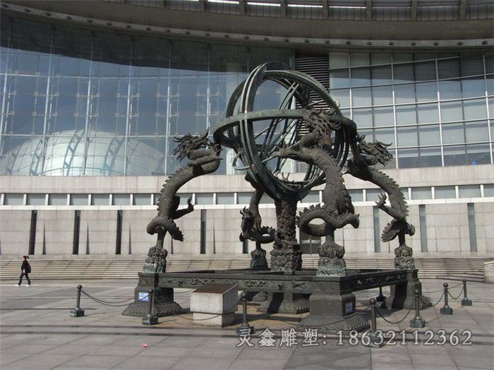 地动仪古代景观铜雕