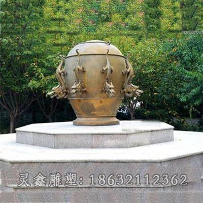 地动仪城市景观铜雕