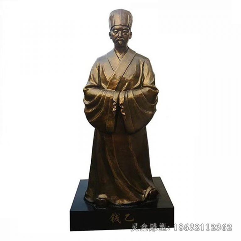 儿科医家钱乙人物铜雕