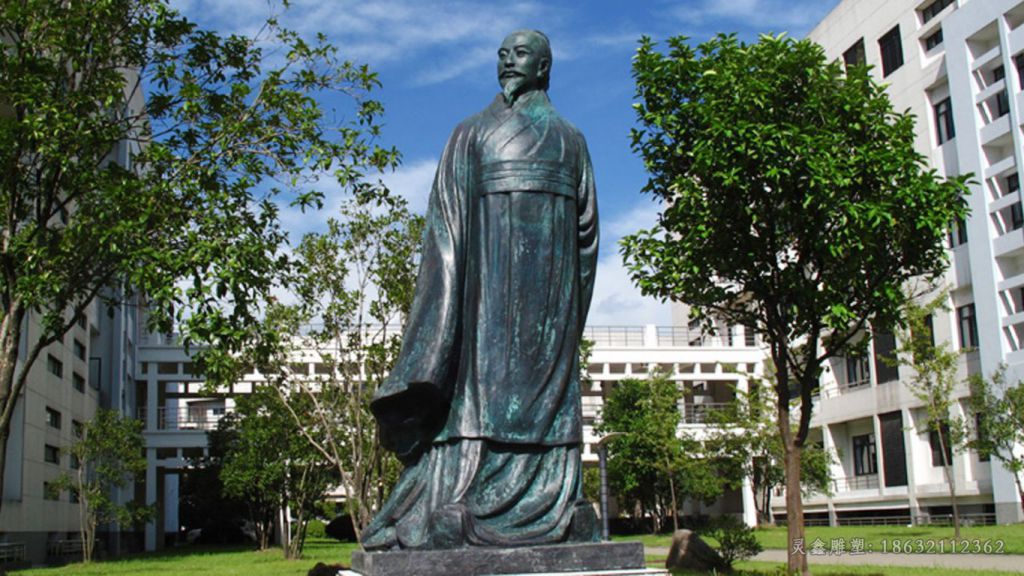 范蠡公园人物景观铜雕