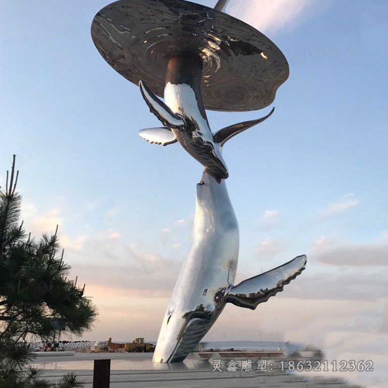 不锈钢镜面树广场雕塑