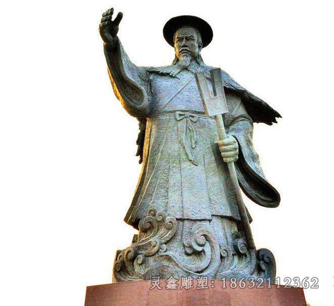 大禹治水庭院景观铜雕
