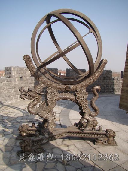 古代地动仪公园景观铜雕