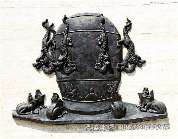 古代地动仪园林景观铜雕