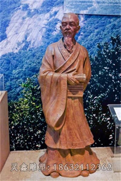 古代葛洪户外人物铜雕