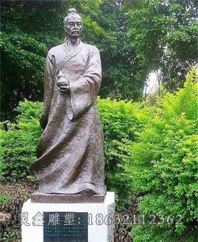 古代葛洪园林人物铜雕