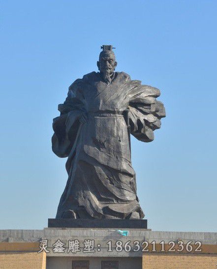 汉高祖刘邦城市铜雕