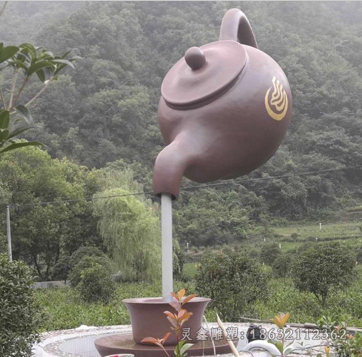 不锈钢彩绘喷泉广场雕塑