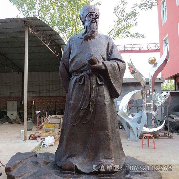 军事家王阳明广场铜雕