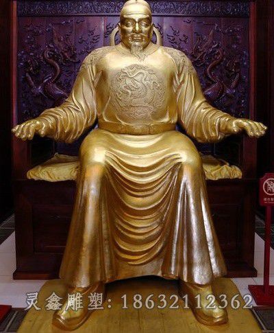 李世民广场景观铜雕