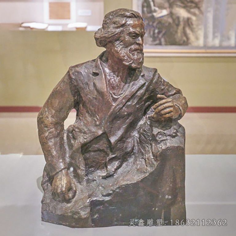 马克思广场人物景观铜雕