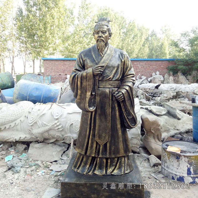 明代教育家王阳明铜雕