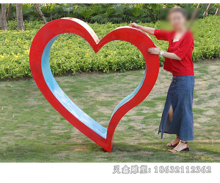 不锈钢love城市景观雕塑