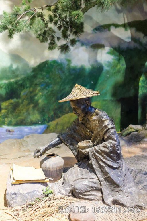 葛洪公园人物景观铜雕