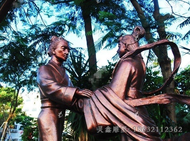 牛郎织女城市人物铜雕