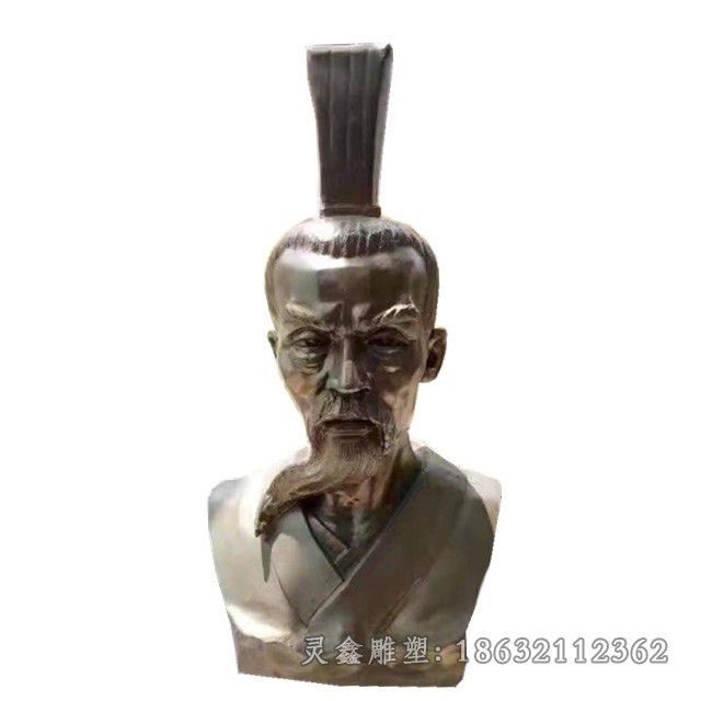 政治家屈原公园铜雕