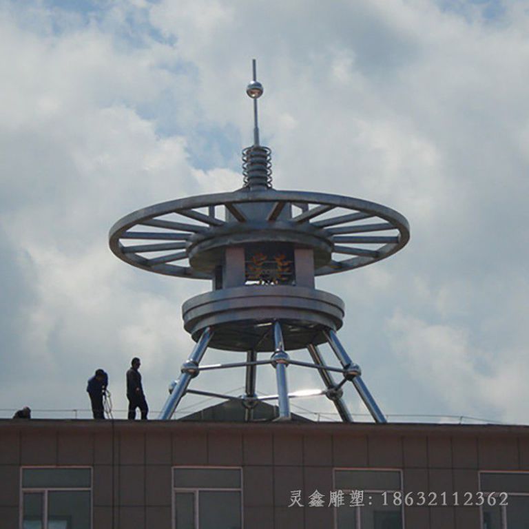 不锈钢避雷针户外雕塑