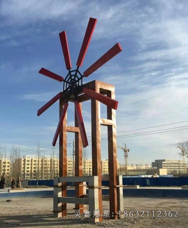 不锈钢标志户外景观雕塑