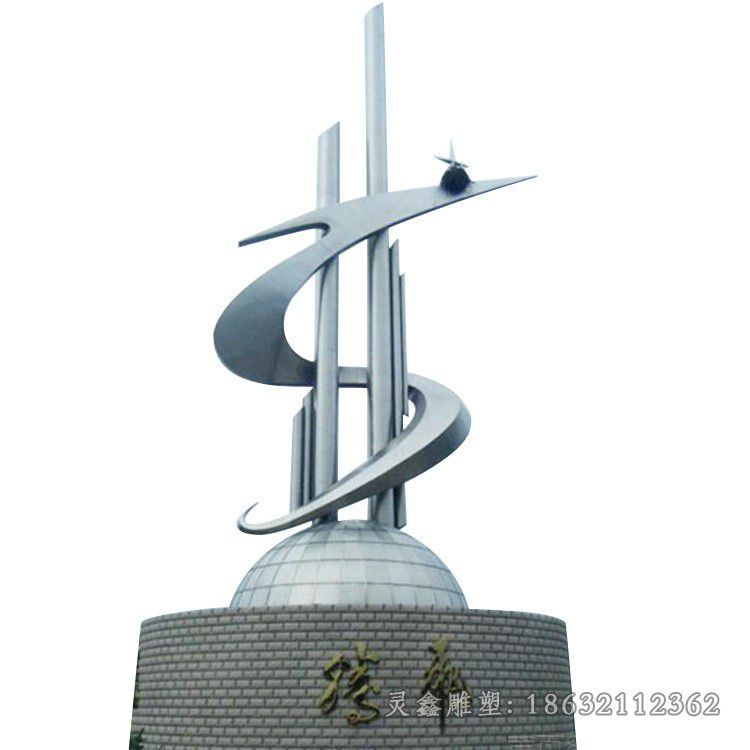 不锈钢标志园林景观雕塑