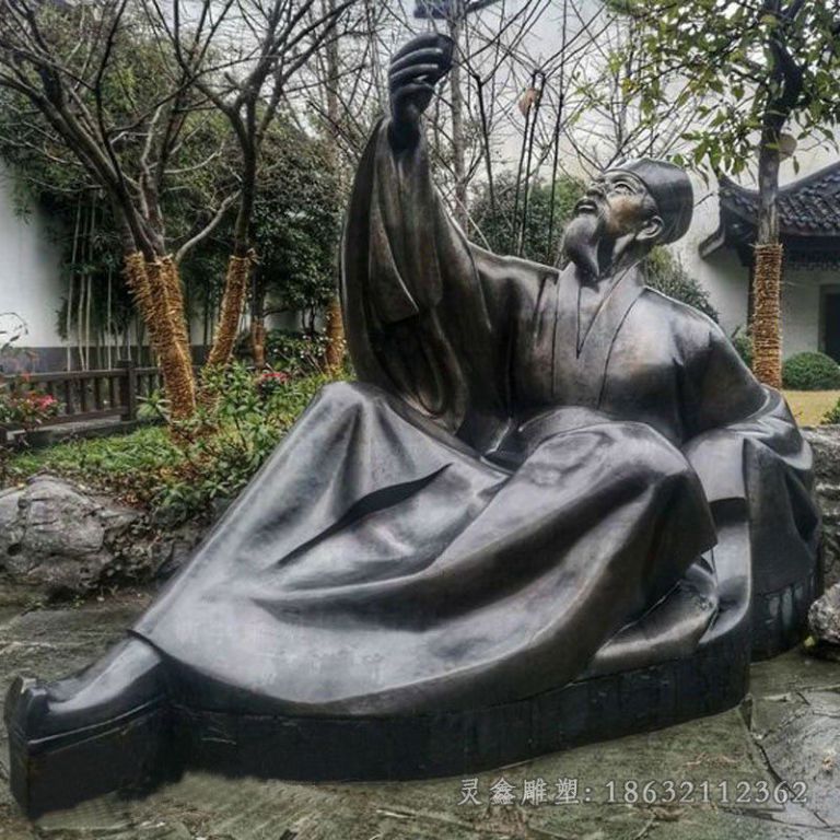 书法家苏轼广场景观铜雕
