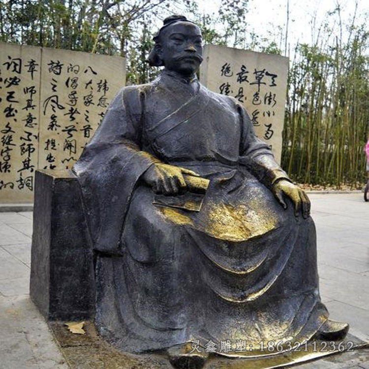 韩愈校园景观铜雕