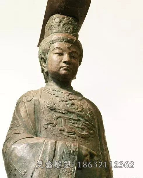 武则天公园人物铜雕
