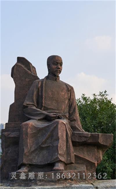 叶天士校园人物铜雕