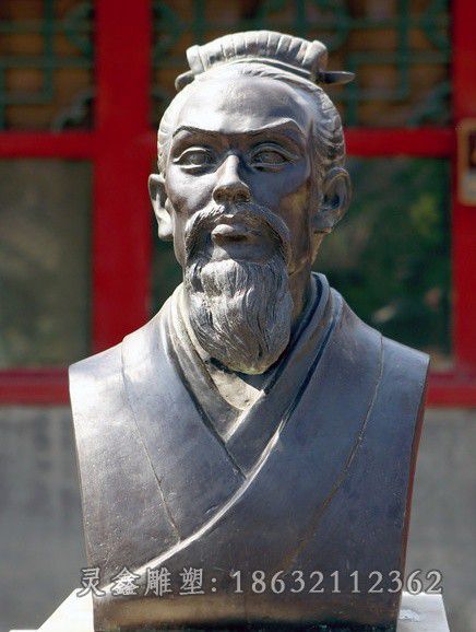 张衡城市人物景观铜雕