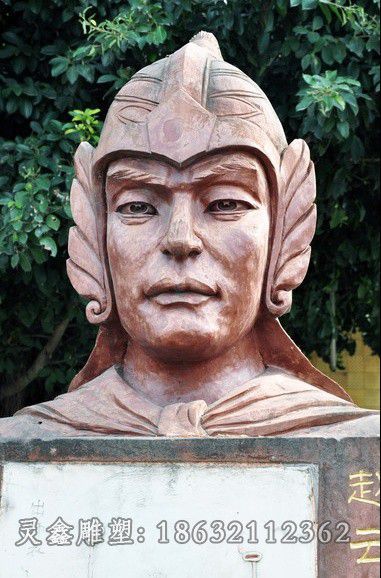 赵云古代人物城市铜雕