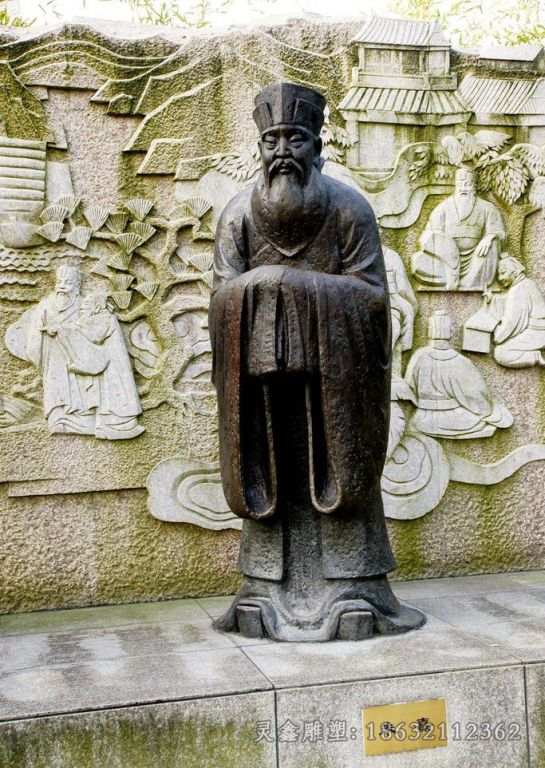 古代朱熹景区人物铜雕
