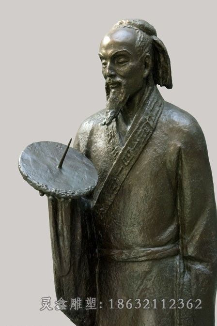 古代祖冲之城市人物铜雕