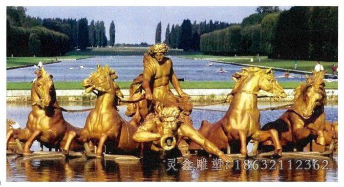 阿波罗广场景观人物铜雕