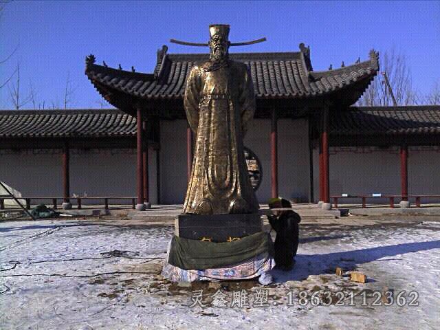 古代包拯城市人物铜雕