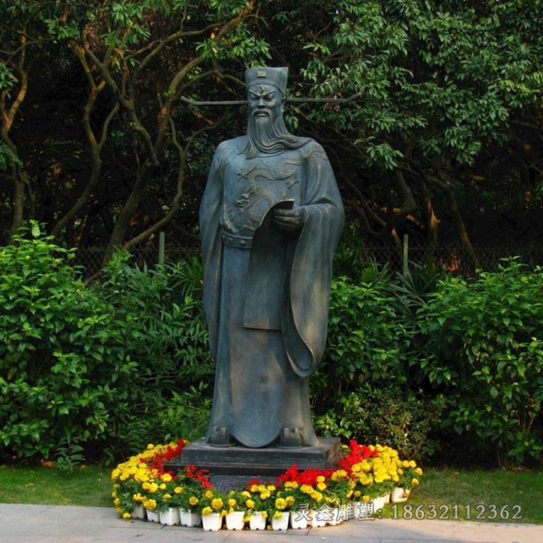 古代包拯校园人物铜雕