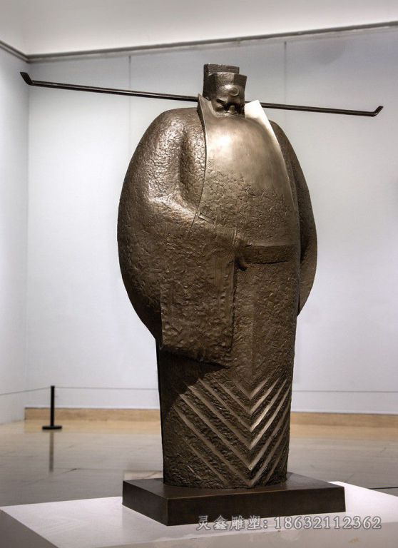 古代包拯公园人物铜雕