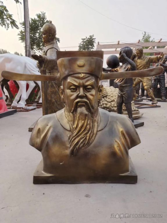 古代包拯户外胸像铜雕